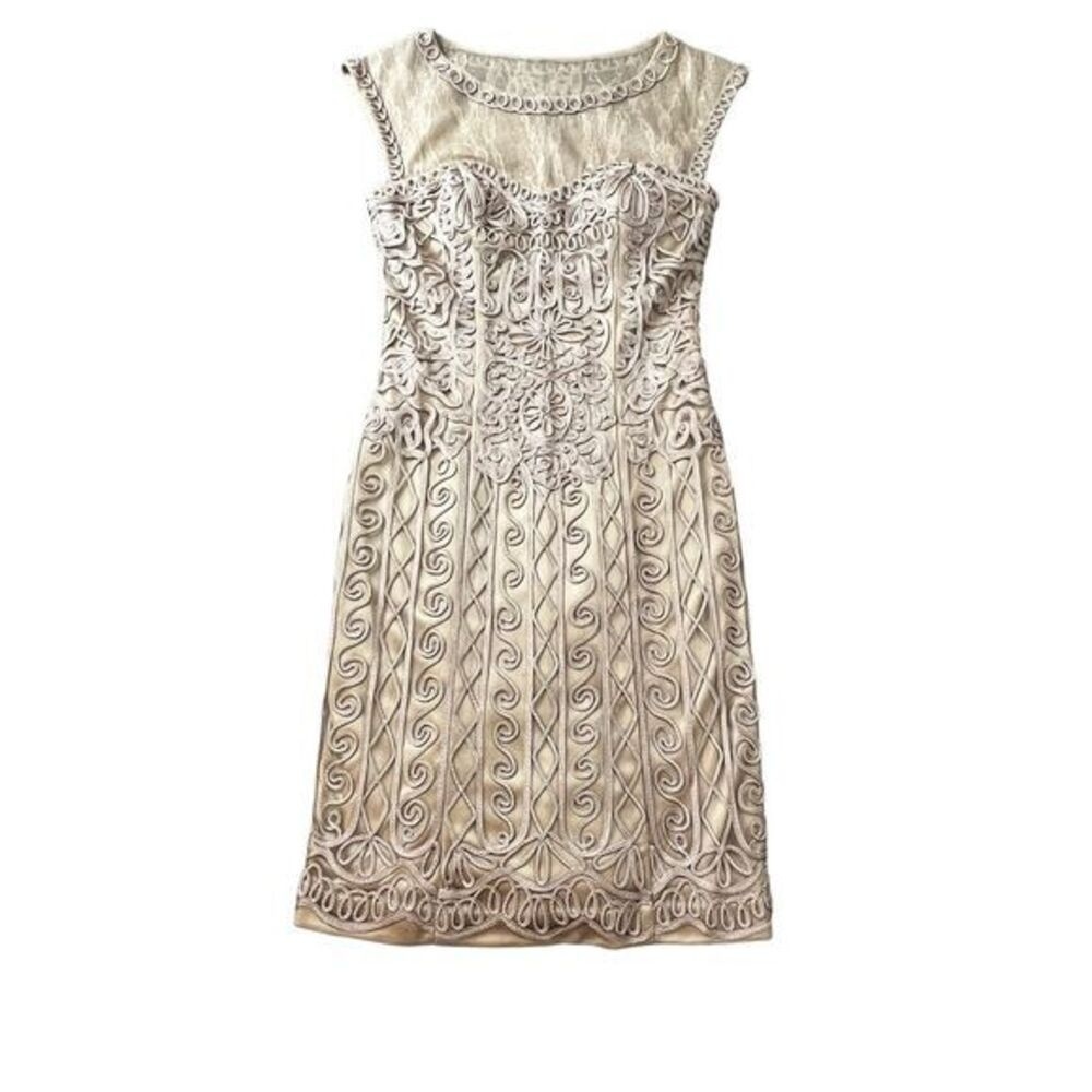 Sue Wong Nocturne Formal Beaded Gown‎ Ivory Size 0